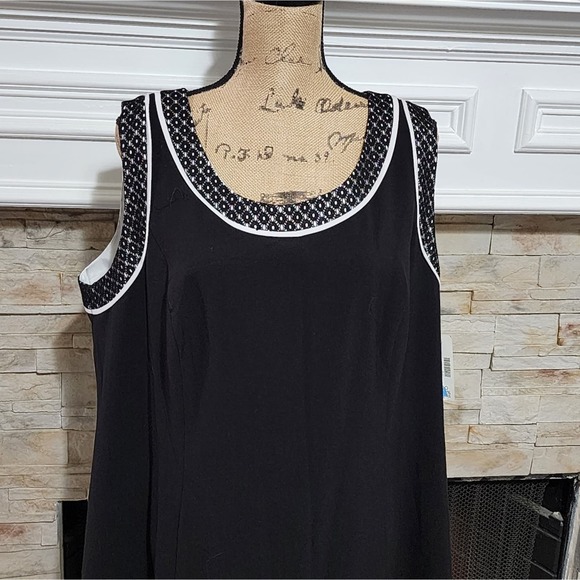 Catherines black and white sheath dress plus size 20W new!!! - Picture 2 of 6